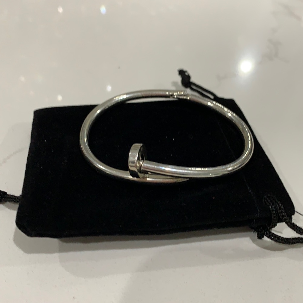 Silver Nail Bracelet